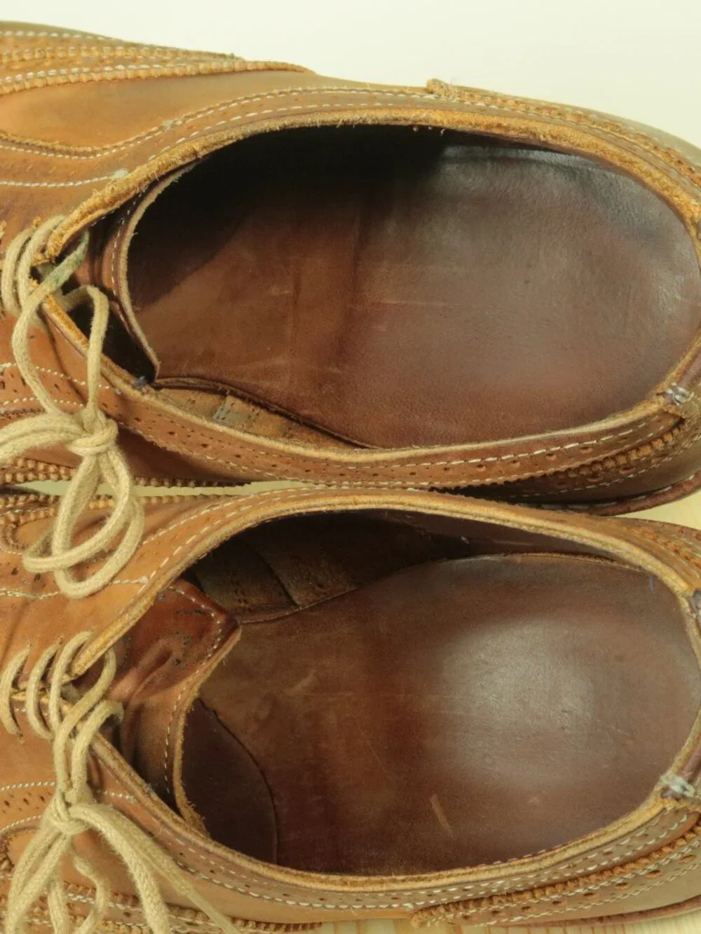 Allen Edmonds Neumok Dress Shoes Mens 11.5 EEE Brown Wingtip Extra Wide